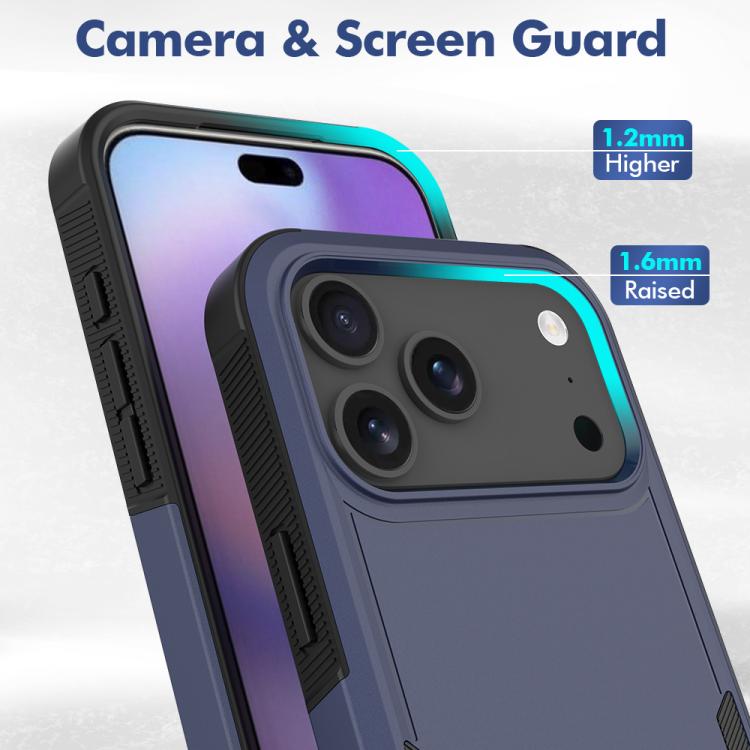 For iPhone 17 Pro Max 2 in 1 PC + TPU Phone Case