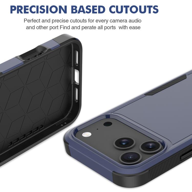 For iPhone 17 Pro Max 2 in 1 PC + TPU Phone Case
