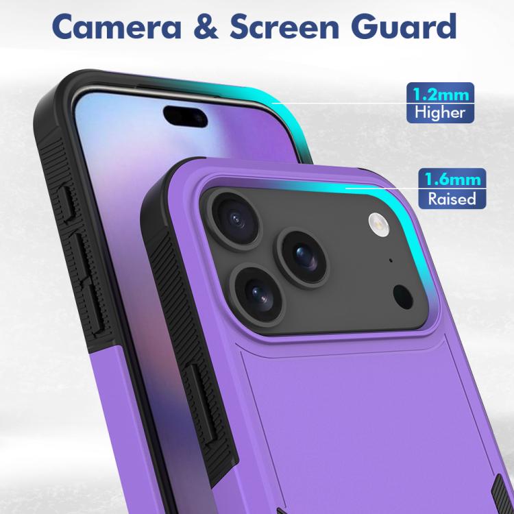 For iPhone 17 Pro Max 2 in 1 PC + TPU Phone Case