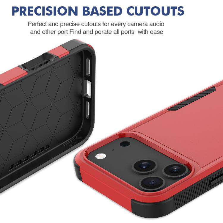 For iPhone 17 Pro Max 2 in 1 PC + TPU Phone Case