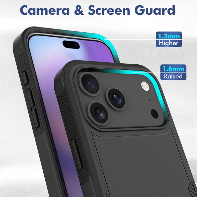 For iPhone 17 Pro Max 2 in 1 PC + TPU Phone Case