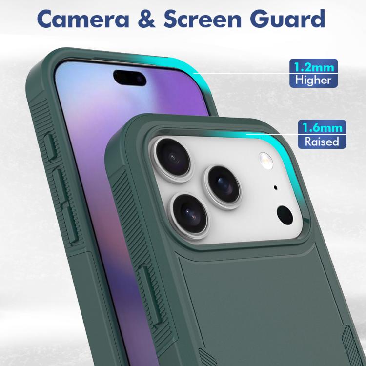 For iPhone 17 Pro 2 in 1 PC + TPU Phone Case