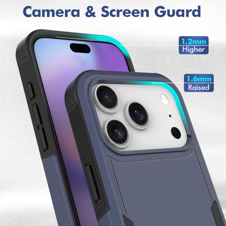 For iPhone 17 Pro 2 in 1 PC + TPU Phone Case