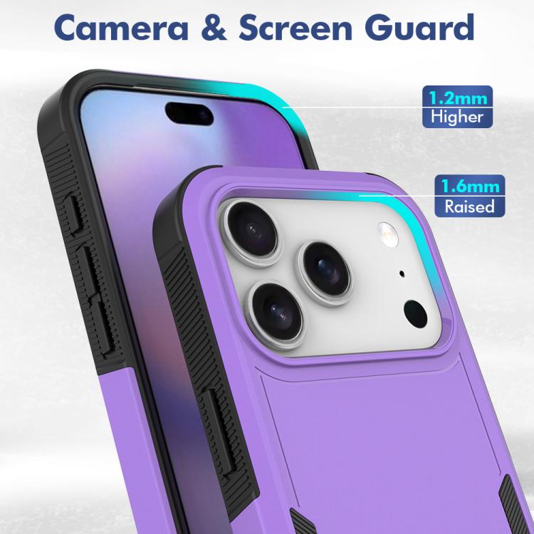 For iPhone 17 Pro 2 in 1 PC + TPU Phone Case