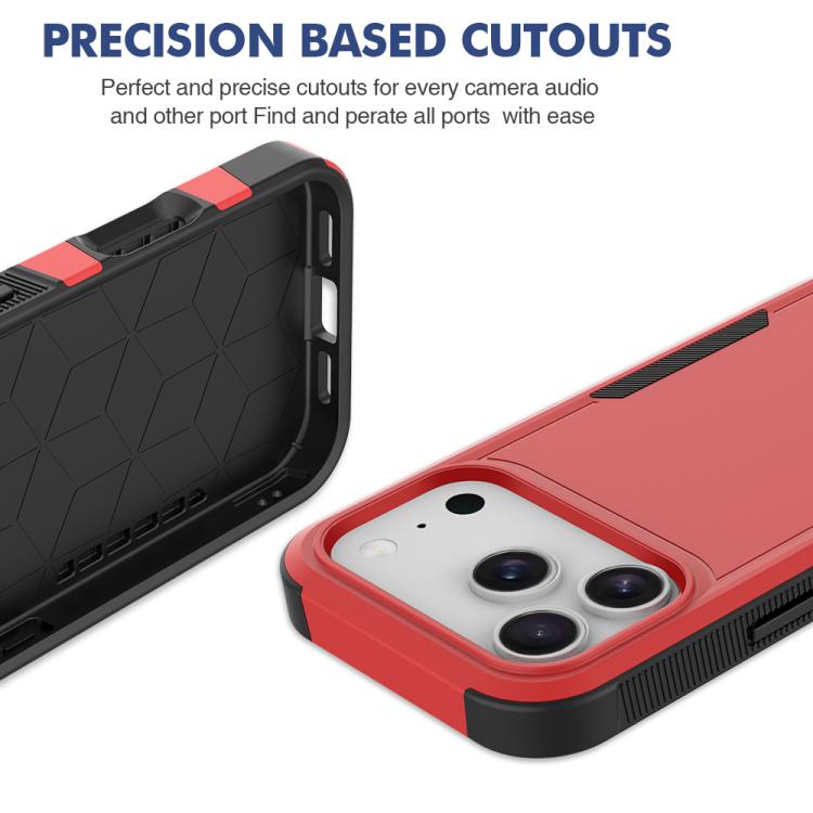 For iPhone 17 Pro 2 in 1 PC + TPU Phone Case