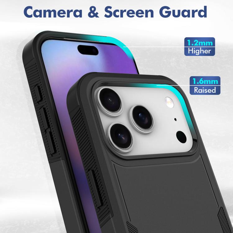 For iPhone 17 Pro 2 in 1 PC + TPU Phone Case