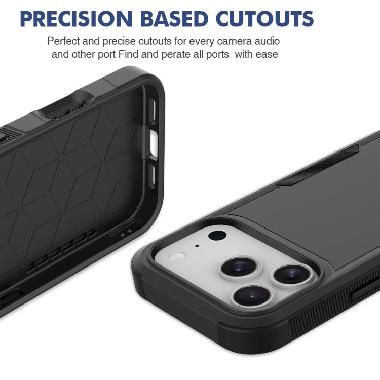 For iPhone 17 Pro 2 in 1 PC + TPU Phone Case