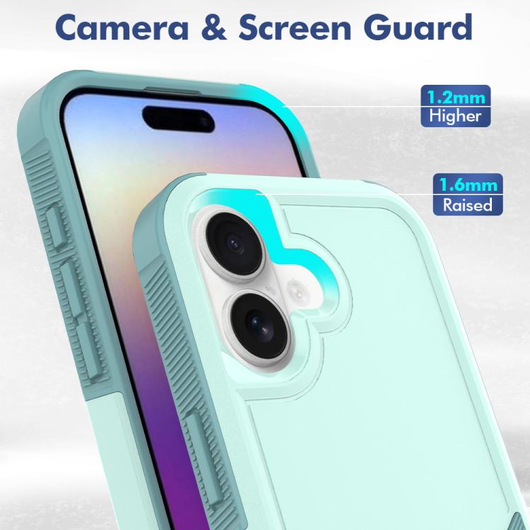For iPhone 17 2 in 1 PC + TPU Phone Case