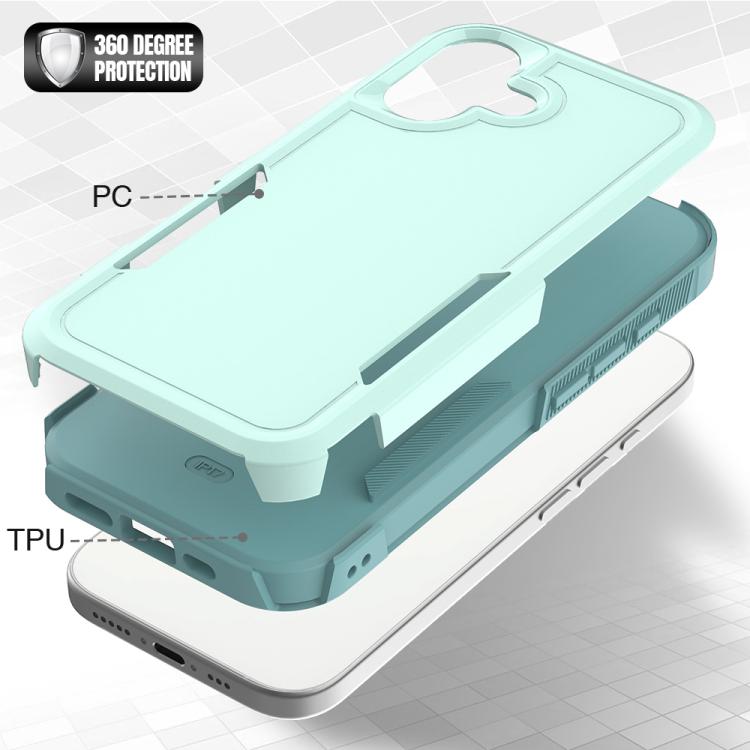 For iPhone 17 2 in 1 PC + TPU Phone Case