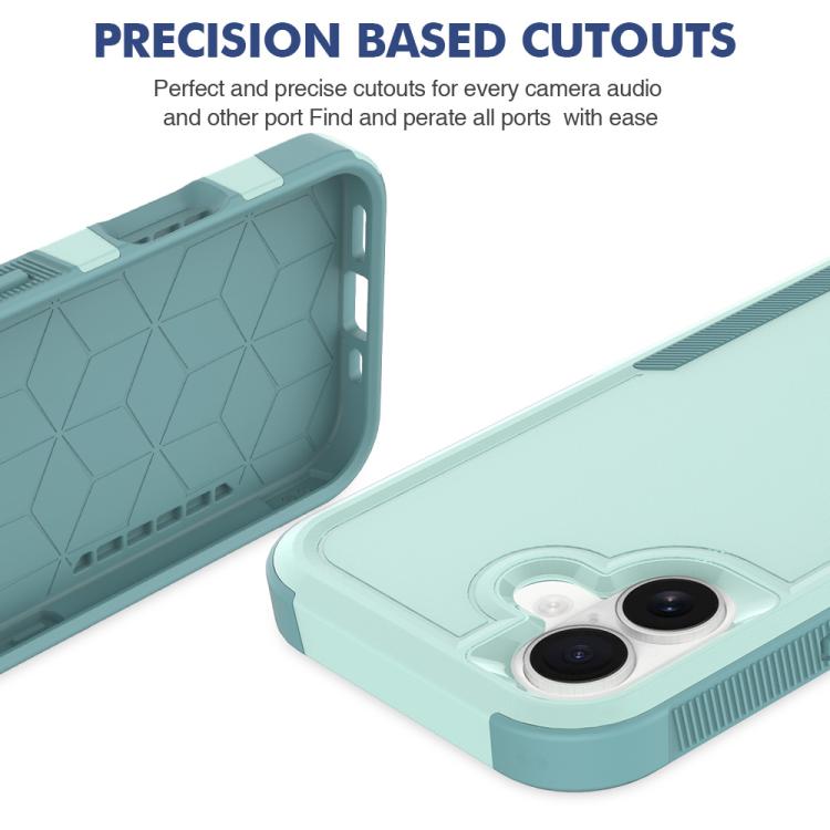 For iPhone 17 2 in 1 PC + TPU Phone Case