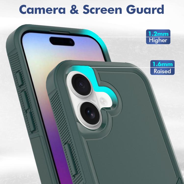 For iPhone 17 2 in 1 PC + TPU Phone Case