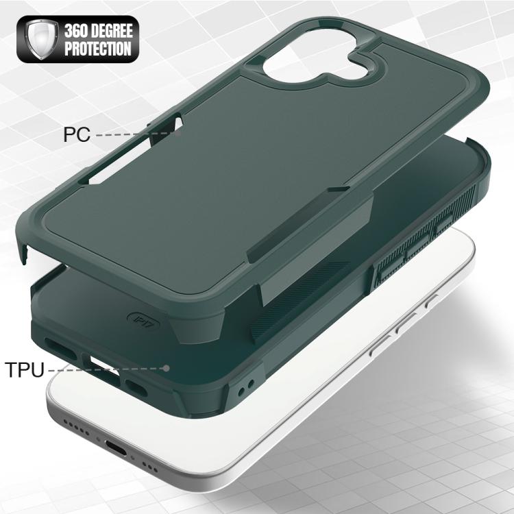 For iPhone 17 2 in 1 PC + TPU Phone Case