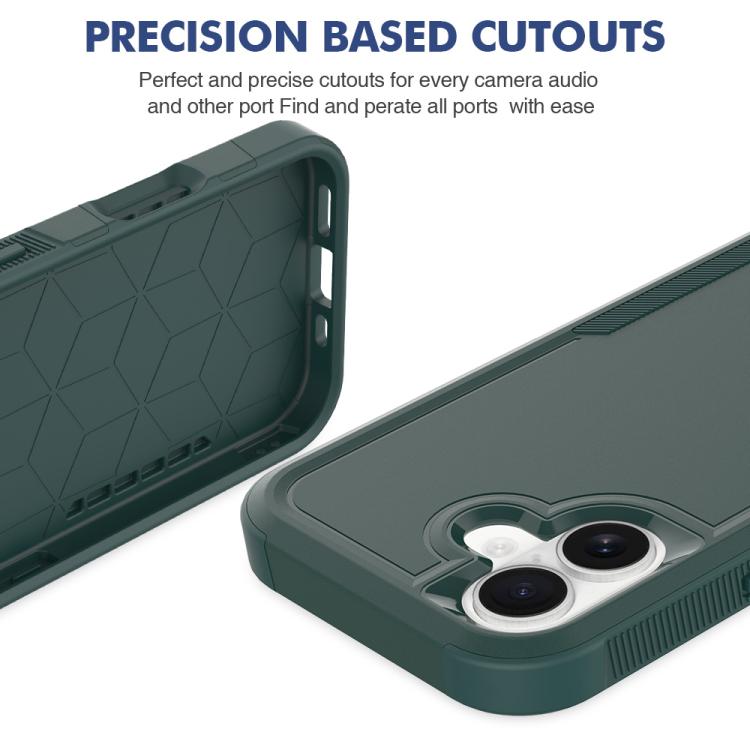 For iPhone 17 2 in 1 PC + TPU Phone Case