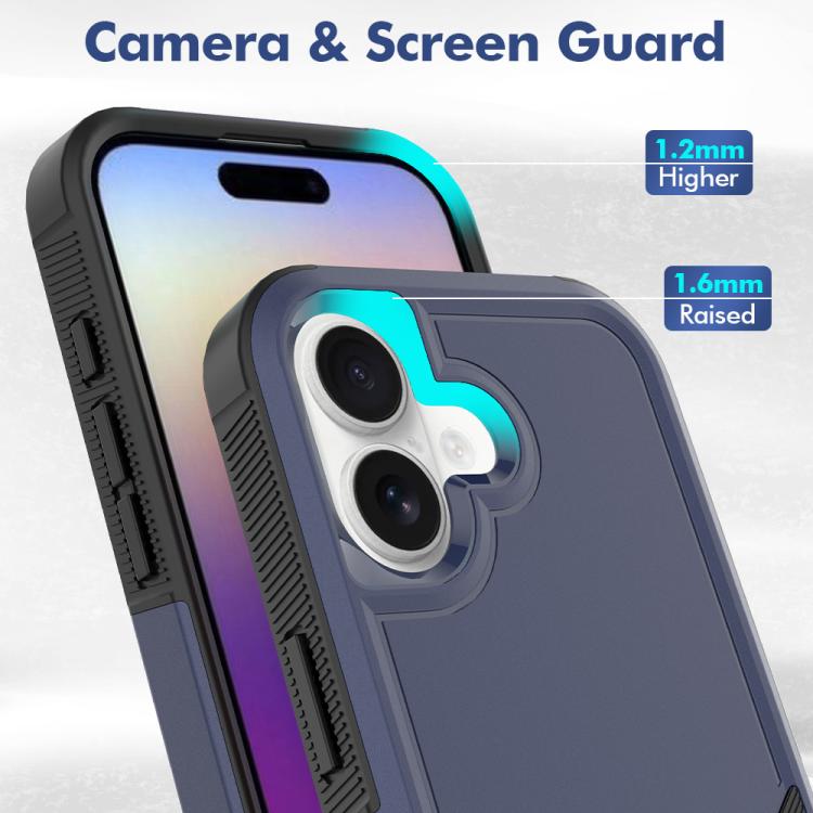 For iPhone 17 2 in 1 PC + TPU Phone Case
