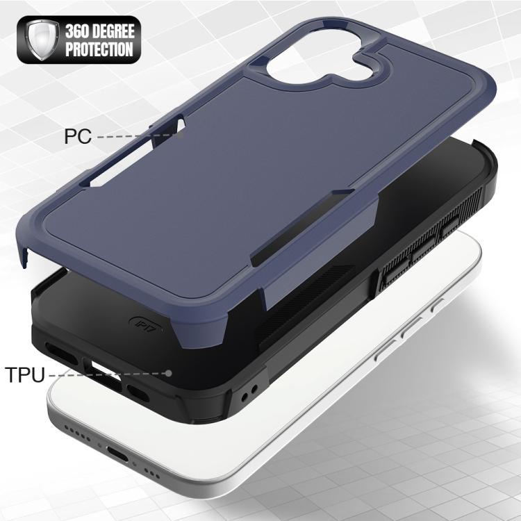 For iPhone 17 2 in 1 PC + TPU Phone Case