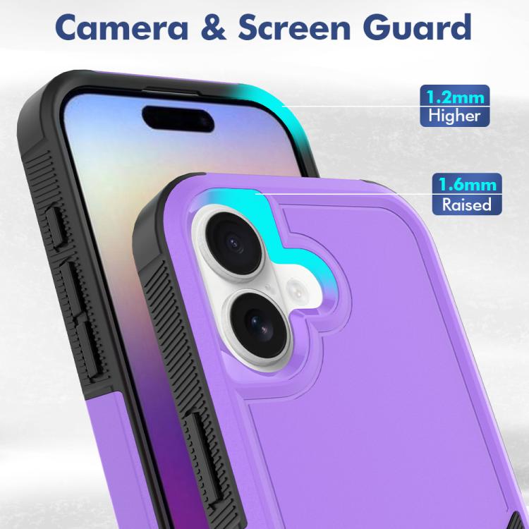 For iPhone 17 2 in 1 PC + TPU Phone Case