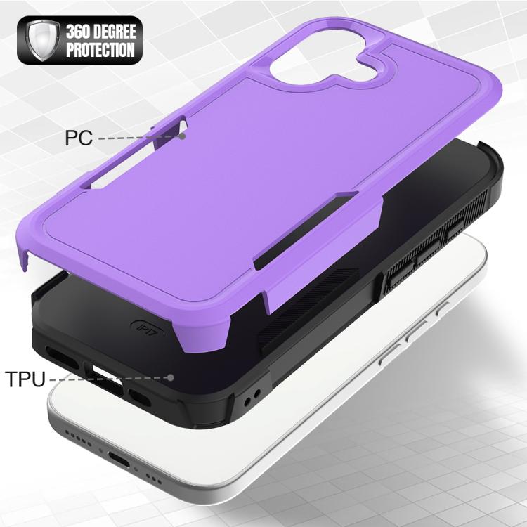 For iPhone 17 2 in 1 PC + TPU Phone Case