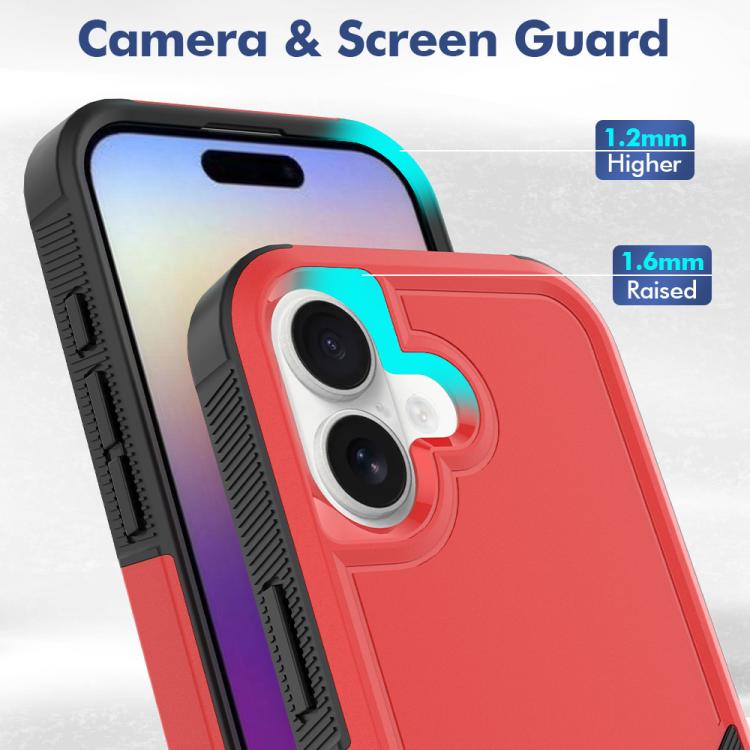 For iPhone 17 2 in 1 PC + TPU Phone Case