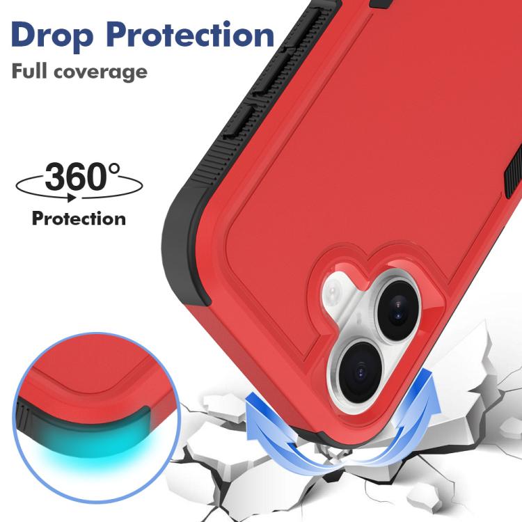 For iPhone 17 2 in 1 PC + TPU Phone Case