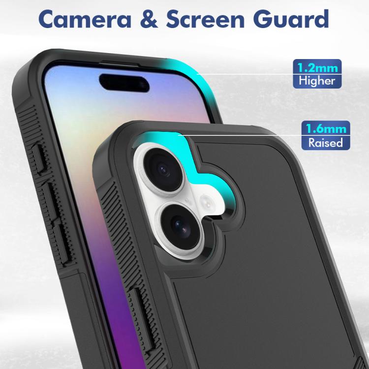 For iPhone 17 2 in 1 PC + TPU Phone Case