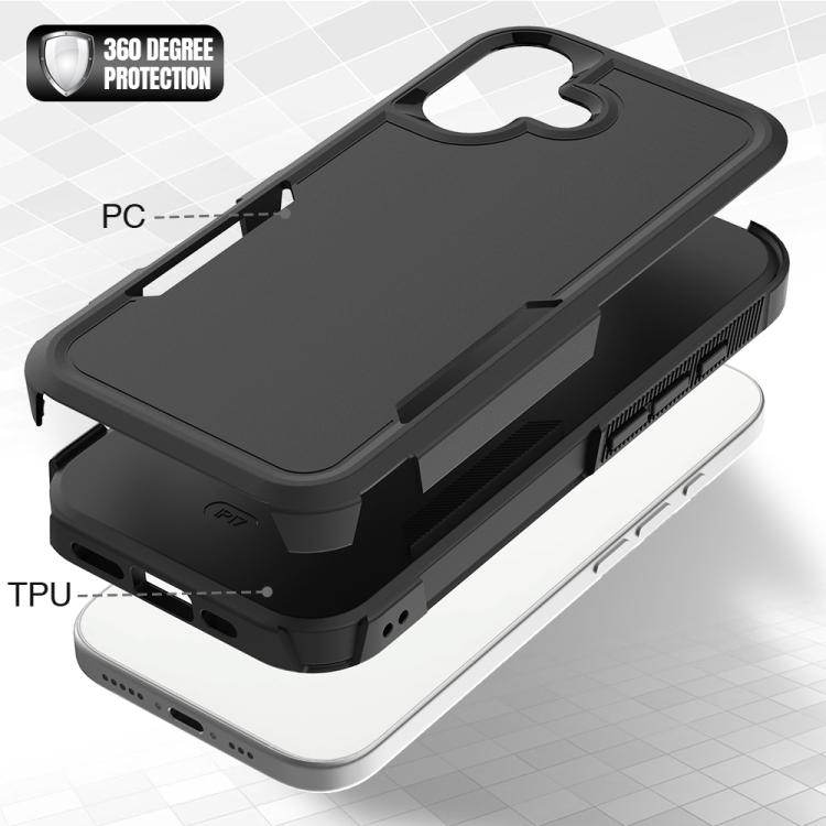 For iPhone 17 2 in 1 PC + TPU Phone Case