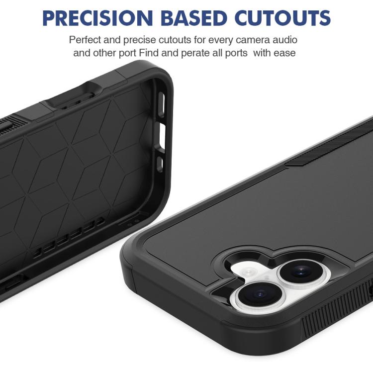 For iPhone 17 2 in 1 PC + TPU Phone Case