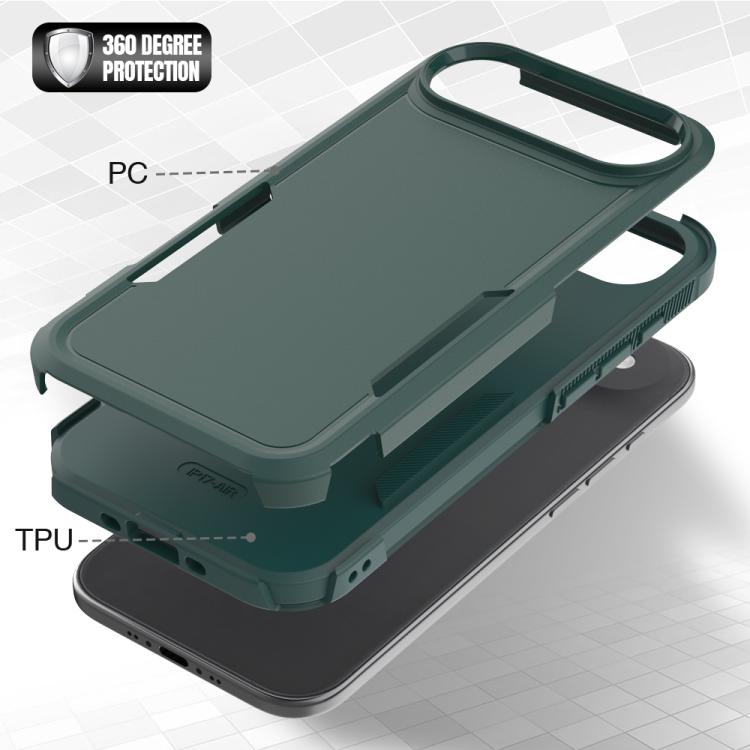 For iPhone Air 2 in 1 PC + TPU Phone Case