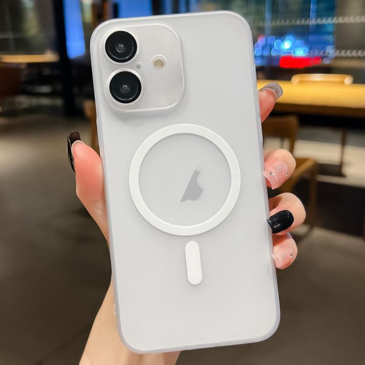 For iPhone 16 Ultra-thin MagSafe Frosted PC Phone Case