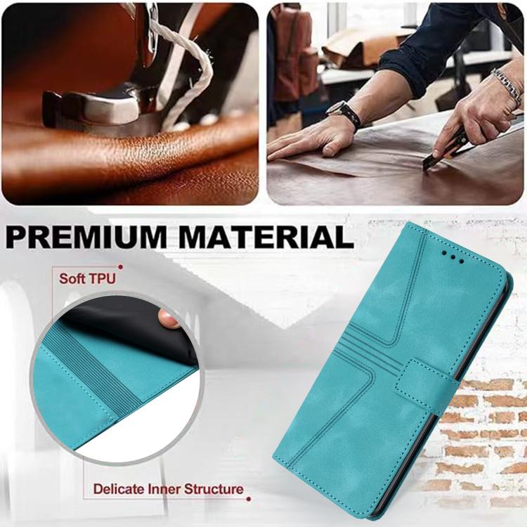 For iPhone 17 Triangle Solid Color Leather Phone Case