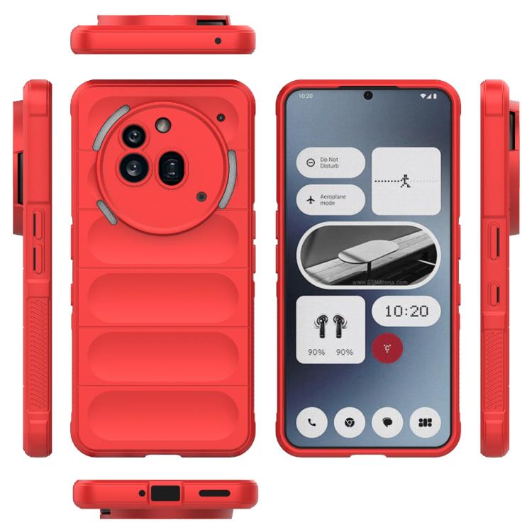 For Nothing Phone 3a Pro Magic Shield TPU + Flannel Phone Case