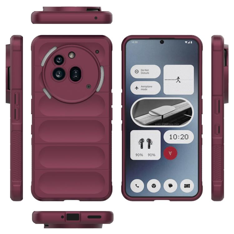 For Nothing Phone 3a Pro Magic Shield TPU + Flannel Phone Case