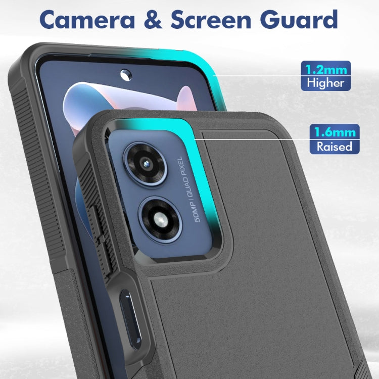 For Motorola Moto G Play 4G 2024 2 in 1 PC + TPU Phone Case