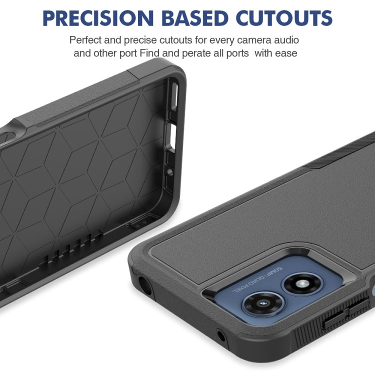 For Motorola Moto G Play 4G 2024 2 in 1 PC + TPU Phone Case