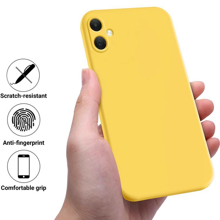 For Samsung Galaxy M05 / F05 Solid Color Liquid Silicone Dropproof Full Coverage Phone Case
