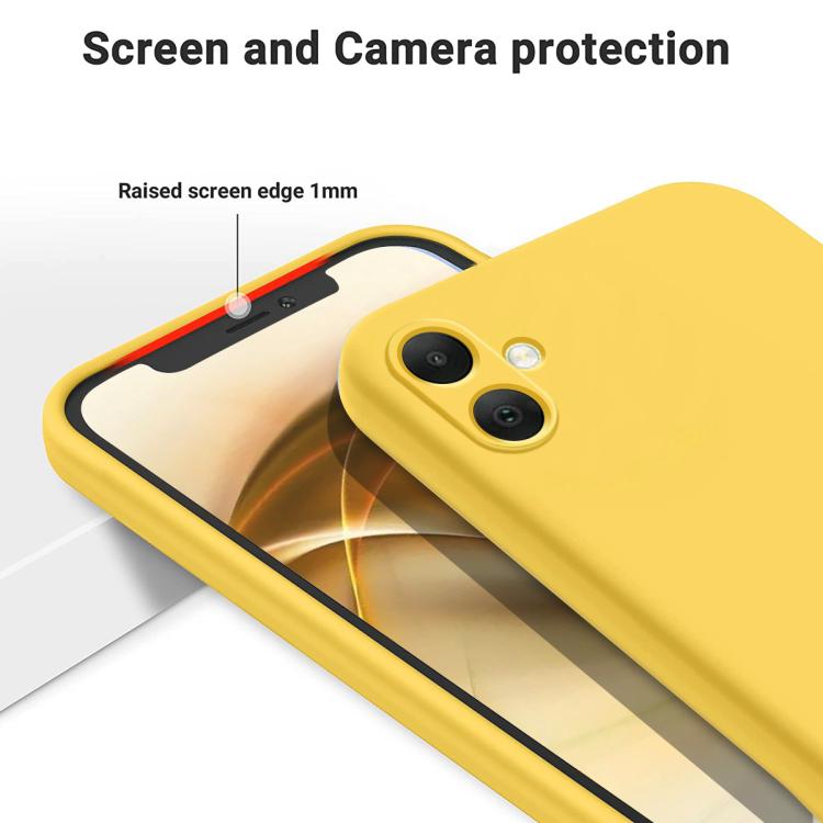 For Samsung Galaxy M05 / F05 Solid Color Liquid Silicone Dropproof Full Coverage Phone Case