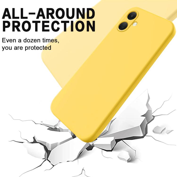 For Samsung Galaxy M05 / F05 Solid Color Liquid Silicone Dropproof Full Coverage Phone Case