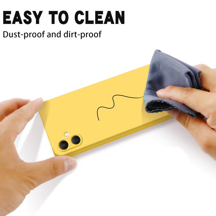 For Samsung Galaxy M05 / F05 Solid Color Liquid Silicone Dropproof Full Coverage Phone Case