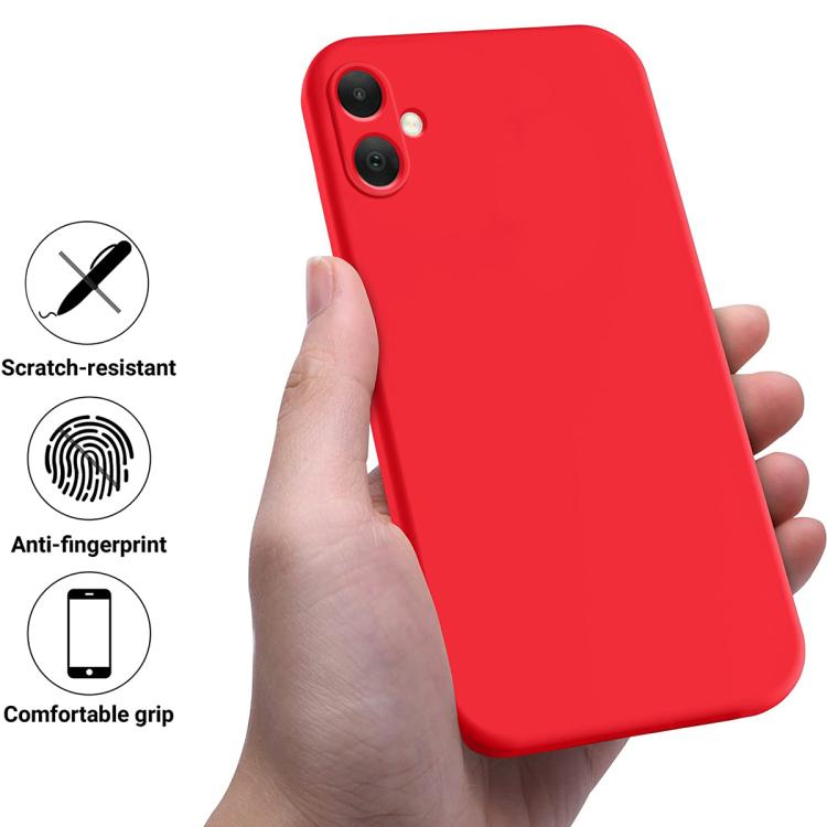 For Samsung Galaxy M05 / F05 Solid Color Liquid Silicone Dropproof Full Coverage Phone Case