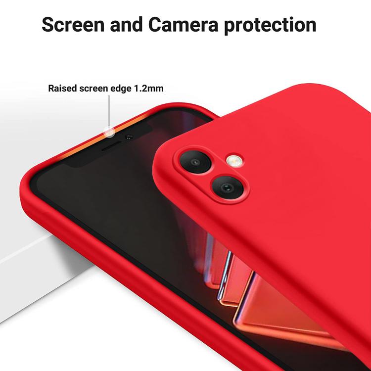 For Samsung Galaxy M05 / F05 Solid Color Liquid Silicone Dropproof Full Coverage Phone Case