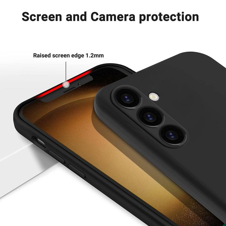For Samsung Galaxy M14 4G Solid Color Liquid Silicone Dropproof Full Coverage Phone Case