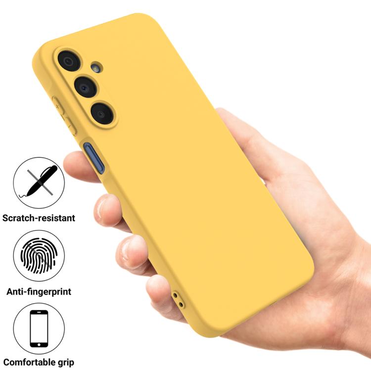 For Samsung Galaxy M16 / F16 Solid Color Liquid Silicone Dropproof Full Coverage Phone Case