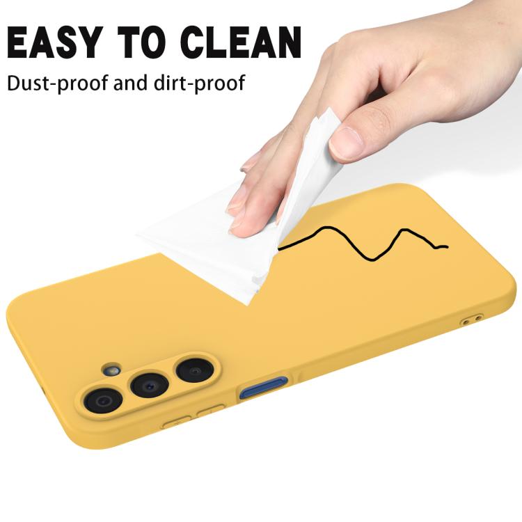 For Samsung Galaxy M16 / F16 Solid Color Liquid Silicone Dropproof Full Coverage Phone Case