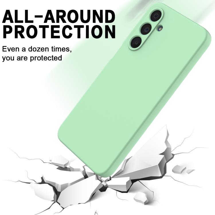 For Samsung Galaxy M16 / F16 Solid Color Liquid Silicone Dropproof Full Coverage Phone Case