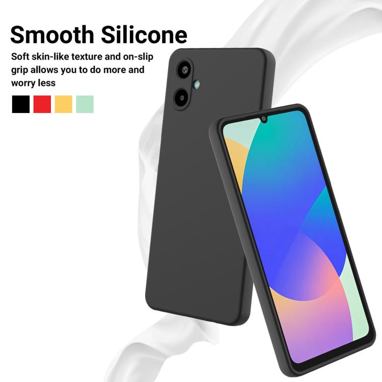 For Samsung Galaxy M06 / F06 5G Solid Color Liquid Silicone Dropproof Full Coverage Phone Case