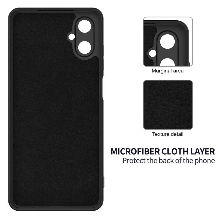 For Samsung Galaxy M06 / F06 5G Solid Color Liquid Silicone Dropproof Full Coverage Phone Case