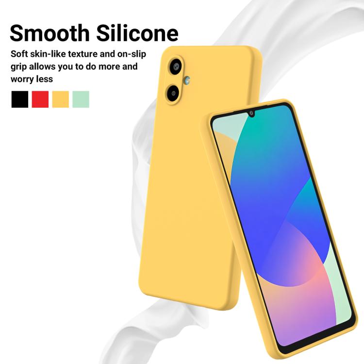 For Samsung Galaxy M06 / F06 5G Solid Color Liquid Silicone Dropproof Full Coverage Phone Case