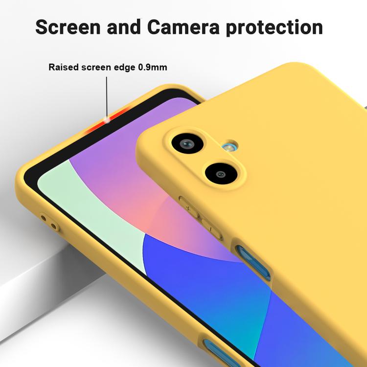 For Samsung Galaxy M06 / F06 5G Solid Color Liquid Silicone Dropproof Full Coverage Phone Case