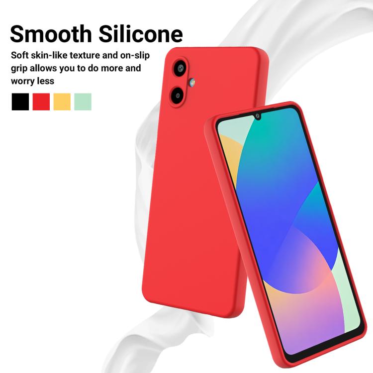 For Samsung Galaxy M06 / F06 5G Solid Color Liquid Silicone Dropproof Full Coverage Phone Case