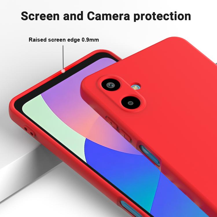 For Samsung Galaxy M06 / F06 5G Solid Color Liquid Silicone Dropproof Full Coverage Phone Case