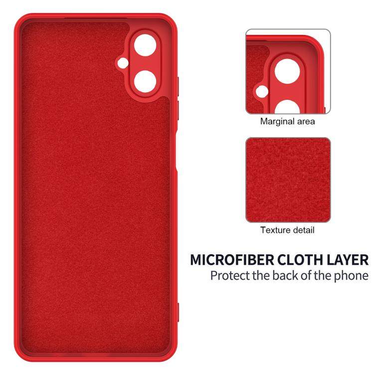 For Samsung Galaxy M06 / F06 5G Solid Color Liquid Silicone Dropproof Full Coverage Phone Case